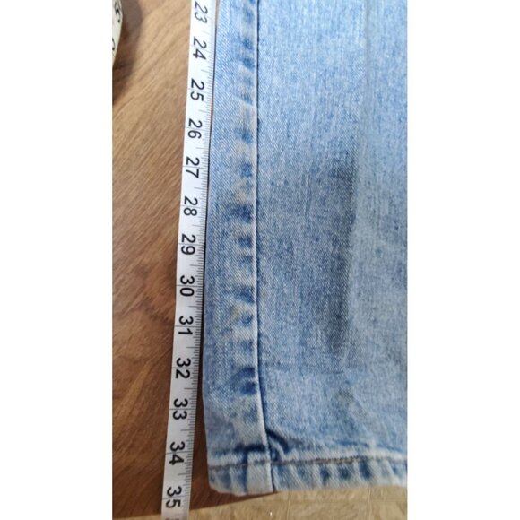 Vintage Wrangler Blue Denim Jeans 9x36 Relaxed Fit Straight Leg Classic 90s Styl - Picture 9 of 10